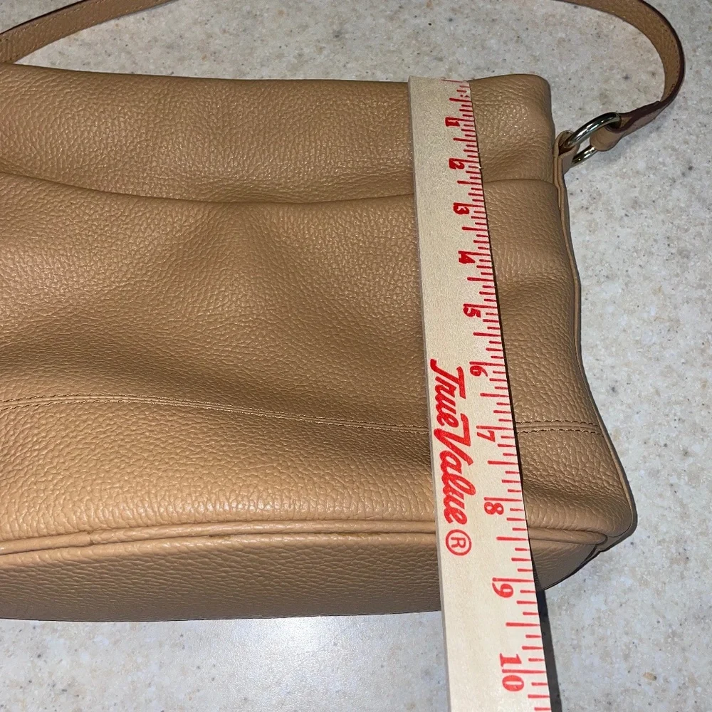 Corder London Ada Messenger Crossbody Bag Tan Pebble Leather Closet Staple